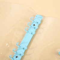 Reliures à anneaux transparentes, couvertures de classeurs à feuilles mobiles, classeur transparent en PVC souple, promotion, toutes les couleurs
