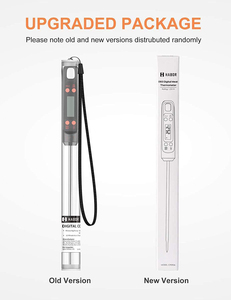 เครื่องวัดอุณหภูมิในครัวแบบดิจิตอลพกพา หน้าจอ LCD ใช้พลังงานจากแบตเตอรี่ ตัวเครื่องทำจาก ABS+สแตนเลส ช่วงการวัด -50~300 องศา ความแม่นยำ 0.2 - Product Image 5