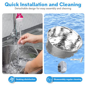 Bebedero para Perros <span class=keywords><strong>de</strong></span> Acero Inoxidable en Forma <span class=keywords><strong>de</strong></span> T <span class=keywords><strong>de</strong></span> 3.2L con Ventana Transparente, Dispensador <span class=keywords><strong>de</strong></span> Agua para Gatos con Carga Eléctrica - Product Image 4