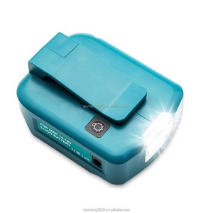 Para <span class=keywords><strong>Makita</strong></span> <span class=keywords><strong>ADP05</strong></span> 14,4 V/18V Lion batería Puerto convertidor USB Dual con foco de luz LED linterna al aire libre para baterías <span class=keywords><strong>Makita</strong></span> - Product Image 5