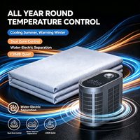 Colchoneta Portátil con Calefacción y Refrigeración por Circulación de Agua con IA, Colchoneta con Control de Temperatura para Viajes en Autocaravana
