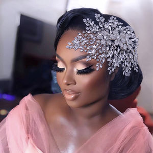 YouLaPan – bandeau et peigne à <span class=keywords><strong>cheveux</strong></span> vintage faits à la main avec strass, accessoires de mode pour femmes, HP462 - Product Image 2