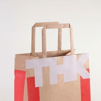 Sac écologique kraft avec finition UV Sacs en papier kraft imprimés sur mesure Sacs à provisions kraft imprimés sur mesure