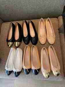 Zapatos Planos de Ballet de Cuero Genuino para Mujer, Diseño Casual con Lazo y Cuadros, Cómodos y Suaves para Primavera - Product Image 4