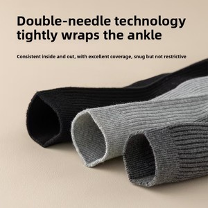 Calzini Eleganti da <span class=keywords><strong>Uomo</strong></span> in Cotone di Alta Qualità, Traspiranti, per Completo Formale, Classici Casual alla Caviglia per l'Autunno - Product Image 3