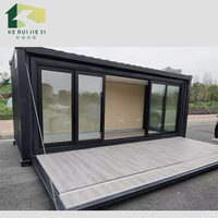 Maison Conteneur en Acier Pliable Extensible de Luxe de 20 Pieds pour Utilisation en Villa Design Moderne Personnalisable