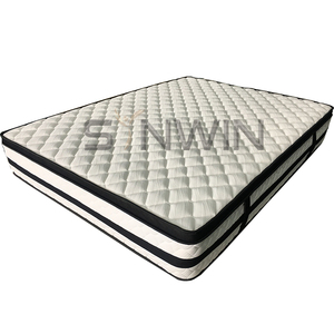 Cheapest Compressed Rebonded Foam Spring Mattress China Factory Made Matrass Best Seller Queen Bed Mattresses