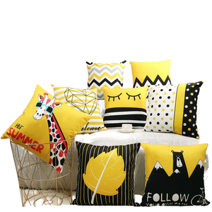 Almohada cuadrada nórdica con logotipo empresarial personalizado para uso doméstico como sofá, coche, cintura o cabecera, funda de cojín, estilo elegante de dibujos animados para siesta - Product Image 5