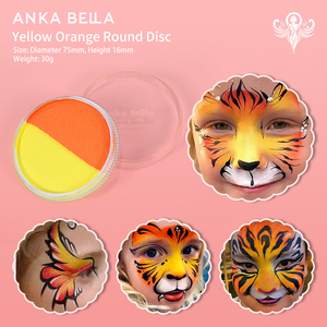 <span class=keywords><strong>Pintura</strong></span> Facial Ankabella de Doble Color, Natural, No Tóxica, a Base de Plantas, Segura para la Piel, Pigmento para Pintar el Cuerpo para Niños - Product Image 4