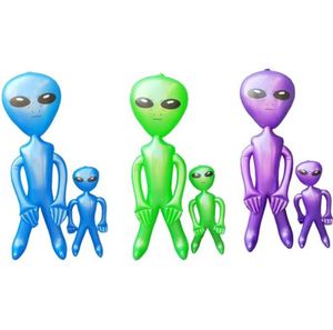 ของเล่นเอเลี่ยนเป่าลม PVC พลาสติกทนทาน ของตกแต่งฮาโลวีน การ์ตูน สำหรับทุกเพศ 14 ปีขึ้นไป ผลิตในจีน รุ่น YX-0218 - Product Image 1