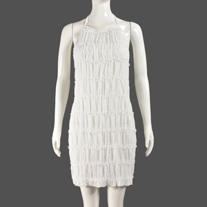 Phụ Nữ Của Quần Áo Phụ Nữ Thanh Lịch Tính Khí Dresses Hở-Trở Lại Pleated Vải Cá Nhân Sexy Ăn Mặc Thoáng Khí Ren-Up Hip Váy - Product Image 6