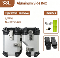Nouvelles valises latérales de moto en alliage d'aluminium 38L, résistantes aux chutes, essentielles pour les longs trajets, fabriquées à Jiangmen