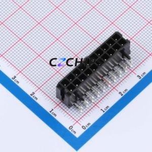 W300220KC-20PB2123 Wire-to-Board Pin Header Bent Lead Through Hole,P=3mm Connector 2x10P 3mm Right Angle Insert Micro-Fit MX 3.0 - Product Image 1