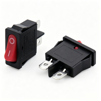 Interrupteur à bascule KCD1-110 9,5*21mm, 2 broches, 2 positions, mini interrupteur plat multicolore pour petits appareils électroménagers