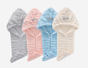 Vente directe fabricant : Bonnet <span class=keywords><strong>de</strong></span> séchage rapide pour cheveux et corps, turban épaissi à séchage rapide - Product Image 6