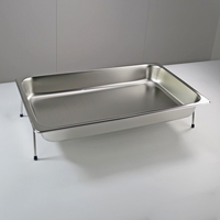 Présentoir de nourriture en acier inoxydable de haute qualité diviseur hôtel Buffet affichage Dessert gâteau support monocouche support de nourriture