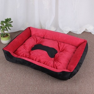 Camas de Lujo para Perros al por Mayor, de Buena Calidad y al Mejor Precio, <span class=keywords><strong>Cama</strong></span> Cálida para Mascotas, Impermeable, de Algodón PP, con Diseño de Hueso - Product Image 1