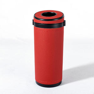 Accessoires intérieurs de voiture de luxe universels 2023, boîte à mouchoirs ronde pour voiture, organiseurs et supports portables, style populaire - Product Image 2