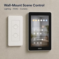 Tablet Panel Sentuh Dinding SIBO Q5S 4.99 Inci Android 15 PoE 1280*720 Wi-Fi 6 NFC untuk Pemesanan Ruangan dan Kontrol Akses