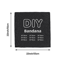 Bandana personnalisé en gros à bas prix avec logo, bandana en coton, soie, polyester, écharpe imprimée, bandanas ethniques noirs