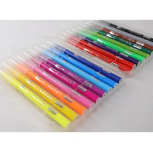 أقلام رسم وصنع أقلام ملونة أقلام ملونة 12/18/36/48 فرشاة تلوين أقلام بأحرف