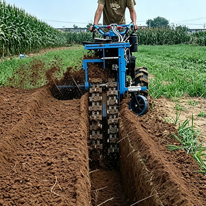 Mini-trancheuse à chaîne pour la pose de câbles de pipelines, la plantation agricole, l'irrigation et les fossés de drainage - Product Image 4