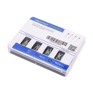 Tandheelkundige Rechte Schroef Hoge Intensiteit Kwartsvezelhars Paal Taps Toelopende Endodontie Spiraalvormige Vezelpaal Met Boren - Product Image 4