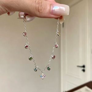 Bracelet en argent sterling 925 massif, chaîne à maillons trombones, bijoux de joaillerie fine en gros, livraison rapide pour femmes - Product Image 1