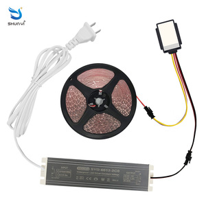 Gương thông minh LED 12V một nút điều khiển, gương trang điểm phòng tắm, có đèn, chống mờ, một màu, cảm ứng, điều chỉnh độ sáng - Product Image 6
