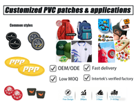 Patchs en PVC et caoutchouc de silicone écologiques avec logo 3D en relief personnalisés en gros pour étiquettes de vêtements et sacs d'école