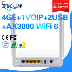 Best Selling AX3000 WiFi 6 XG-PON ONU with 4GE+1VOIP+2USB ZC-530NX6_4 Antenna for FTTH - Product Image 2