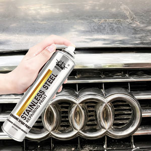 350 मिलीलीटर एरोसोल स्टेनलेस स्टील मरम्मत पेंट धातु दर्पण प्रभाव जस्ता-लेपित एक्रिलिक स्प्रे पेंट तरल कोटिंग धातु देखभाल के लिए - Product Image 4