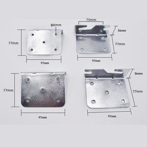Charnière de meuble en fer 36x80x97mm, support d'angle durable à montage en surface pour quincaillerie domestique - Product Image 1