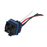 Relais automobile étanche 4 broches 12V avec faisceau de câblage, relais normalement ouvert pour accessoires de remplacement électriques de voiture
