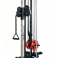 Machine de musculation murale à câble croisé pour tirage vertical en position haute, pour exercices de dos, épaules et triceps