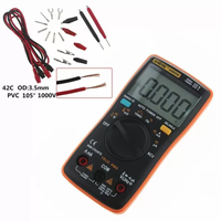 AN8008 Multimeter Digital 9999 Counts True RMS 9.999A Pengukuran Arus Tinggi dan Arus Rendah