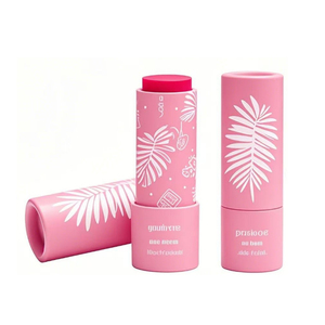 Tube de baume à lèvres en carton biodégradable personnalisé, emballage en papier kraft rond en gros - Product Image 4