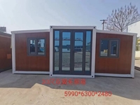 Maison conteneur extensible en acier de 20 pieds, 2, 3 ou 4 chambres, maisons préfabriquées modulaires pour bureaux et hôpitaux