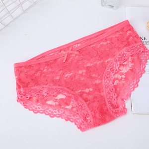 Slip Sexy da Donna con Ricamo Floreale in Pizzo, Mutandine Trasparenti Colorate in Rete, <span class=keywords><strong>Perizoma</strong></span> Lavorato a Maglia - Product Image 5