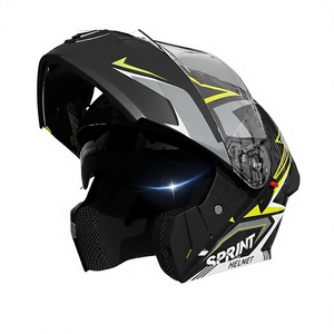 Casco de Motocicleta ABS con Certificación 3C/DOT, Abatible, para Hombre/Mujer, Universal para Scooter/Bicicleta Eléctrica, Invierno, Seguro, Transparente - Product Image 1