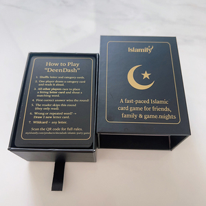 Custom Black Big Size Cards Arabic Couple <span class=keywords><strong>Card</strong></span> Games Adult Islamic <span class=keywords><strong>Card</strong></span> <span class=keywords><strong>Game</strong></span> Met Box Lade Box Box Box - Product Image 6