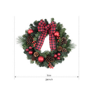 Guirnaldas Navideñas Decorativas para Colgar en la Puerta, con Bayas Rojas Ecológicas, Personalizadas al por Mayor - Product Image 1