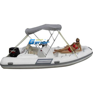 Approbation CE 480cm Hypalon./PVC RIB 480 <span class=keywords><strong>Bateau</strong></span> <span class=keywords><strong>Semi</strong></span> <span class=keywords><strong>Rigide</strong></span> En Fibre De Verre Gonflable Sport RIB <span class=keywords><strong>Bateau</strong></span> Pêche À Grande Vitesse RIB480B - Product Image 1