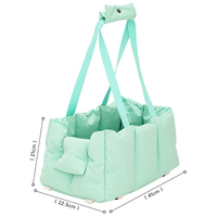 Housse de siège de voiture pour chien et chat, personnalisée, en coton Oxford vert, durable, imperméable, pour console centrale