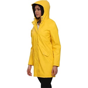 Waterproof womens yellow raincoat To 