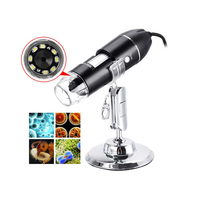 Microscopio Digital USB 1600X 3 en 1 con Cámara Tipo-C y 8 LED para Reparación de Teléfonos, Inspección de PCB y Detección de Piel
