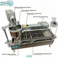 Machine automatique à faire des beignets, réglage de la épaisseur sur 3 niveaux, 300 à 1200 pièces par heure, boulangerie commerciale, usine