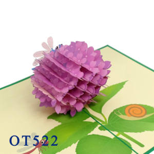 Hot Selling Handmade 3D Flowers Pop-up <b>Paper</b> <b>Craft</b> Customized Greeting Card From Vietnam Supplier - Product Image 3