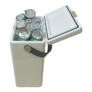 <span class=keywords><strong>10</strong></span> litres métal roulant en acier Portable multi-fonctionnel froid et chaud double usage nourriture et boissons glacière poitrine glacière - Product Image 4