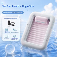 Lit flottant gonflable en PVC d'été, renforcé avec appui-tête, bateau flottant, flotteur de dérive de sauvetage, gros stock disp